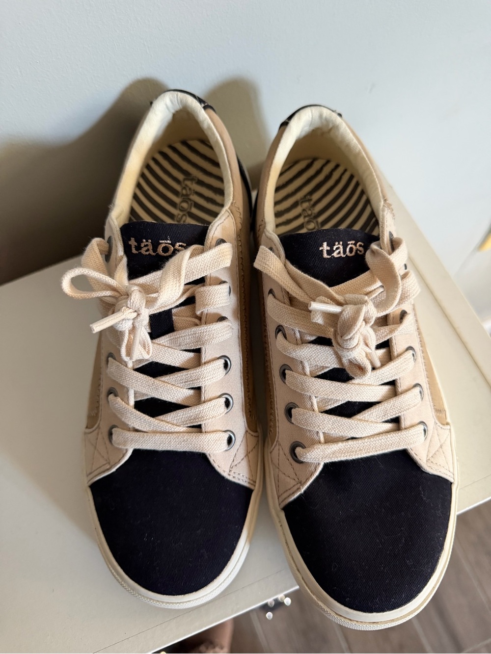 Taos Footwear Plim Soul Sneakers in Black/Tan Multi - Picture 5 of 8